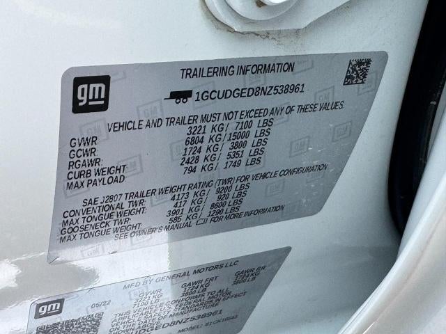 2022 Chevrolet Silverado 1500 Crew Cab Short Box 4-Wheel Drive LTZ