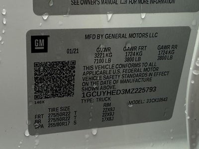 2021 Chevrolet Silverado 1500 Crew Cab Short Box 4-Wheel Drive High Country