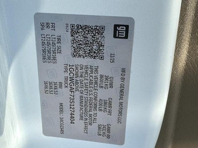 2025 Chevrolet Express Cargo 2500 Base