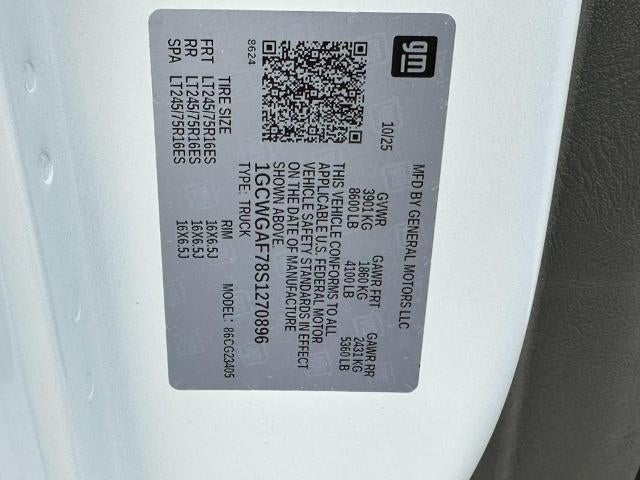 2025 Chevrolet Express Cargo 2500 Base