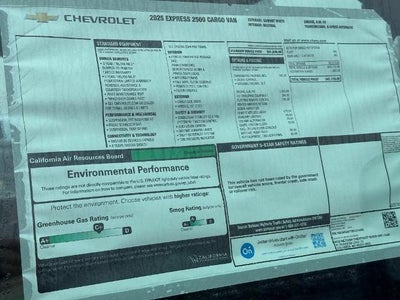 2025 Chevrolet Express Cargo 2500 Base