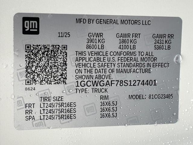 2025 Chevrolet Express Cargo 2500 Base