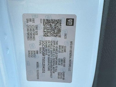 2025 Chevrolet Express Cargo 2500 Base