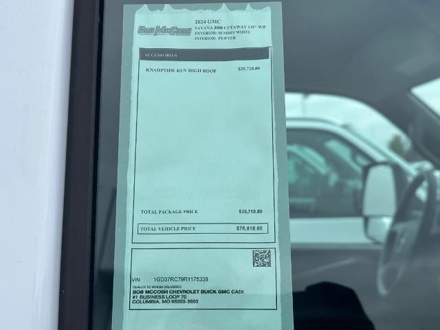 2024 GMC Savana Cutaway 3500 Base