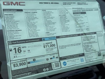 2026 GMC Yukon XL Denali