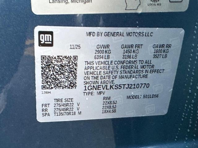 2026 Chevrolet Traverse RS