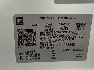 2025 GMC Sierra 2500 HD Pro