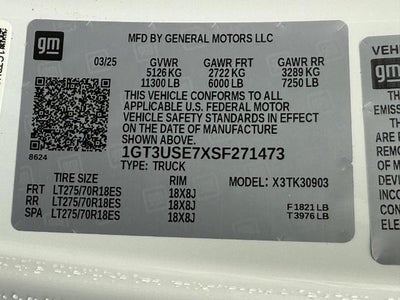 2025 GMC Sierra 3500 HD Pro