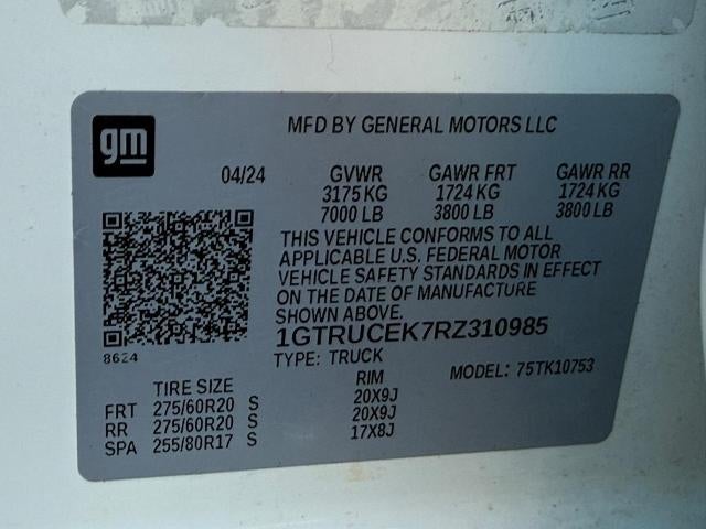 2024 GMC Sierra 1500 Double Cab Standard Box 4-Wheel Drive Elevation 3SB