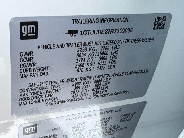 2024 GMC Sierra 1500 Crew Cab Short Box 4-Wheel Drive SLT