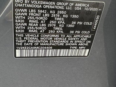 2021 Volkswagen Atlas Cross Sport 3.6L V6 SE w/Technology 4MOTION