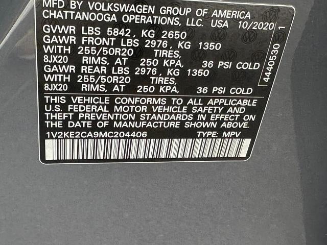 2021 Volkswagen Atlas Cross Sport 3.6L V6 SE w/Technology 4MOTION