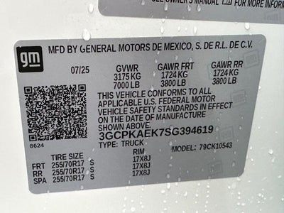 2025 Chevrolet Silverado 1500 WT