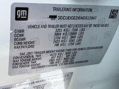 2022 Chevrolet Silverado 1500 Crew Cab Short Box 4-Wheel Drive LTZ