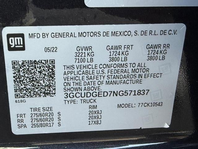 2022 Chevrolet Silverado 1500 Crew Cab Short Box 4-Wheel Drive LTZ