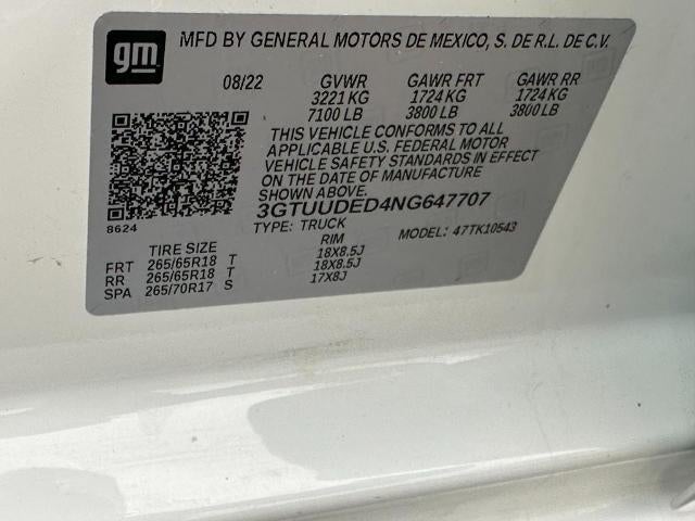 2022 GMC Sierra 1500 Crew Cab Short Box 4-Wheel Drive SLT