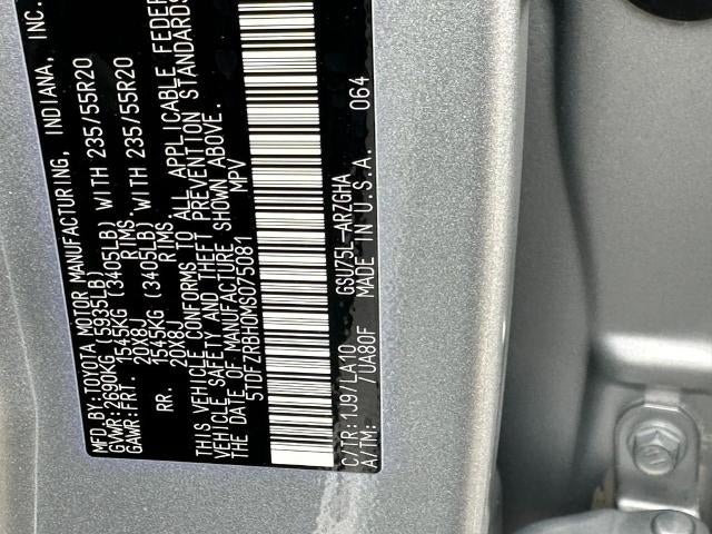 2021 Toyota Highlander Platinum AWD (Natl)