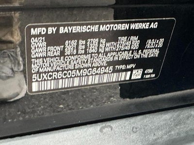 2021 BMW X5 Sports Activity Vehicle
