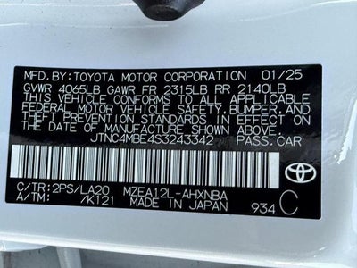 2025 Toyota Corolla Hatchback XSE CVT (Natl)