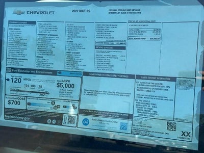 2027 Chevrolet Bolt RS