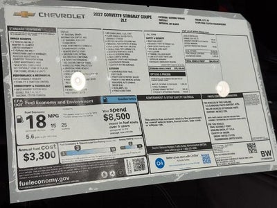 2027 Chevrolet Corvette Stingray 2LT