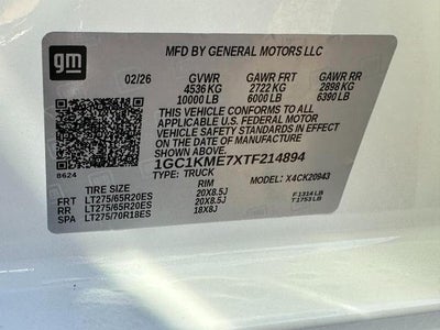 2026 Chevrolet Silverado 2500 HD Custom