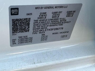 2025 Chevrolet Silverado 2500 HD WT