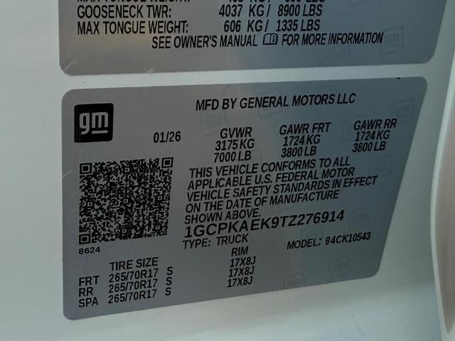 2026 Chevrolet Silverado 1500 WT