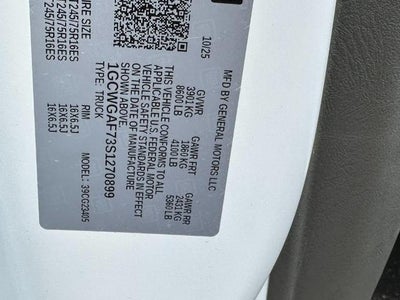 2025 Chevrolet Express Cargo 2500 WT