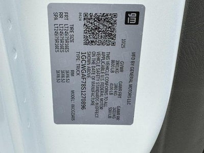 2025 Chevrolet Express Cargo 2500 WT