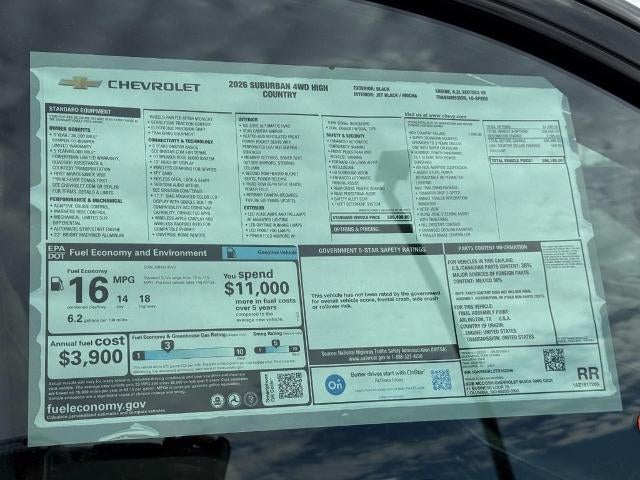2026 Chevrolet Suburban High Country