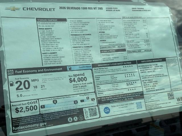 2026 Chevrolet Silverado 1500 WT