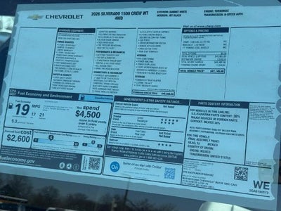 2026 Chevrolet Silverado 1500 WT