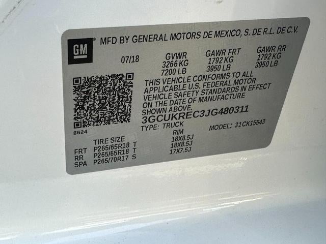 2018 Chevrolet Silverado 1500 LT