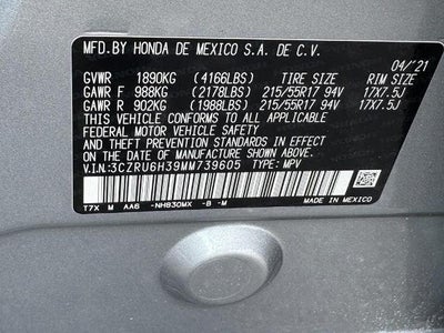 2021 Honda HR-V AWD LX